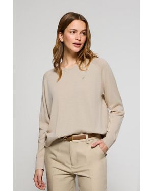 POLO CLUB Maglione Con Scollo A V - Neutro