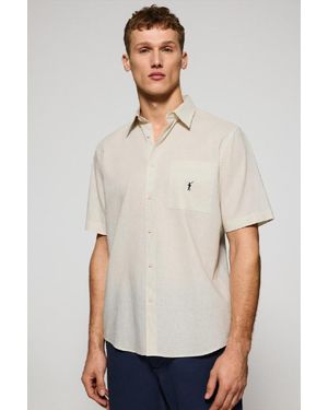 POLO CLUB Camicia A Maniche Corte - Bianco