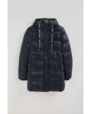 POLO CLUB Giaccone Silvon Coat Con Logo - Blu