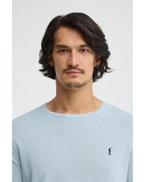 POLO CLUB Maglione Blu Chiaro A Girocollo E Logo Rigby Go - Verde