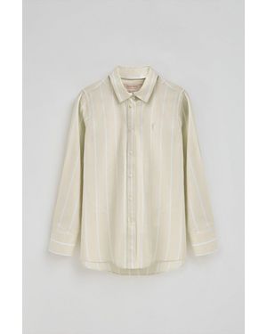 POLO CLUB Camicia A Righe Relaxed Fit Con Logo Rigby Go - Neutro