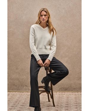 POLO CLUB Maglione Ecrù Con Bottoni Sui Polsini - Neutro
