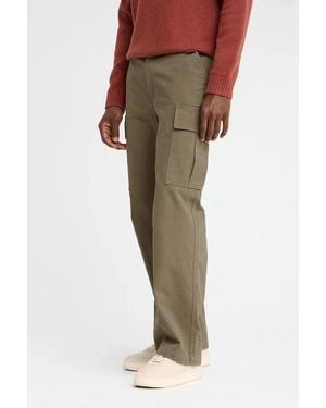 POLO CLUB Pantaloni Cargo Marroni Dal Taglio Ampio - Verde