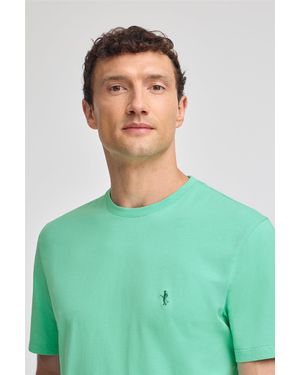 POLO CLUB Maglietta Basic A Girocollo E Ricamo Rigby Best - Verde