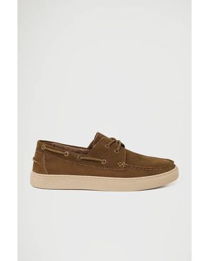 POLO CLUB Scarpa Da Barca Oak Marrone Con Logo