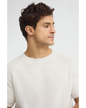 POLO CLUB Maglione A Maniche Corte Raglan Color Crema - Verde