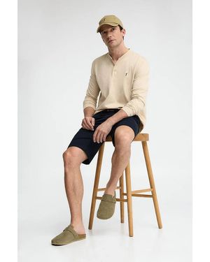 POLO CLUB Sabot Bio Buck Color Sabbia Con Logo - Neutro