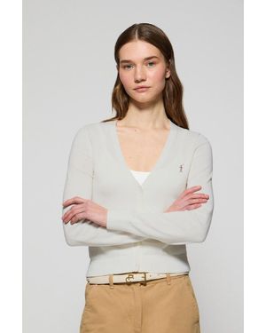 POLO CLUB Cardigan - Bianco