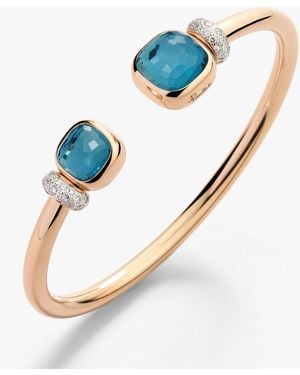 Pomellato Armband Nudo - Blau