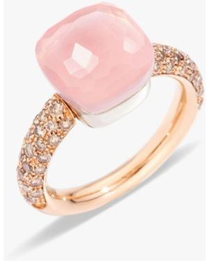 Pomellato Klassischer Ring Nudo Aus Rosenquarz - Pink