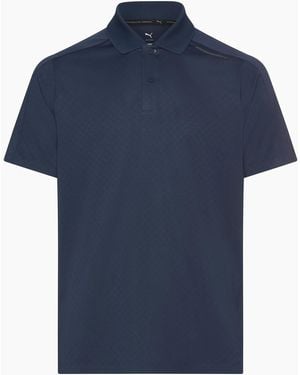 Porsche Design Sport-Tex Jacquard Polo Shirt - Blue