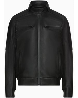 Porsche Design Leather Driver's Jacket - Black
