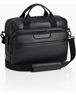 Porsche Design Roadster Leather Briefcase - Black