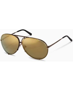Porsche Design Sunglasses Iconic Aviator #1 - Brown