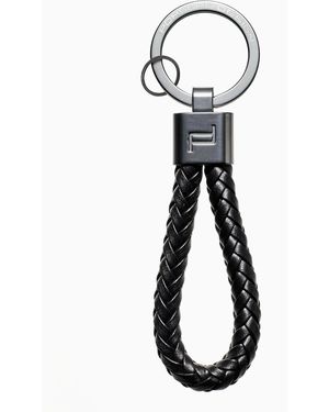 Porsche Design Key Ring Leather Cord - Black