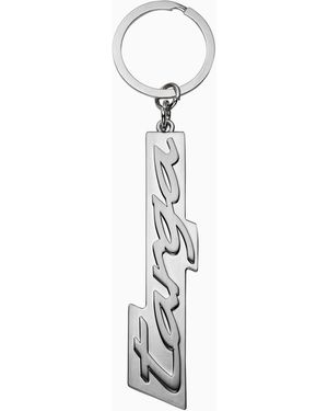 Porsche Lifestyle Key Ring With Targa Lettering - White
