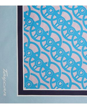 Porsche Lifestyle Silk Scarf - Blue