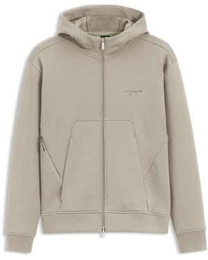 Porsche Design Relaxed-Fit Zip-Up Hoodie With Logo - Grey