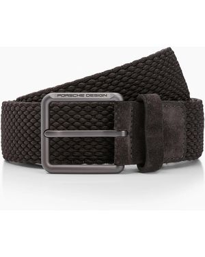 Porsche Design Casual Pin Buckle Chino Belt - Black