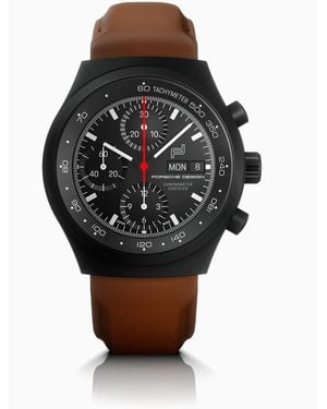 Porsche Design Chronograph 1 – All Numbered Edition Mit Lederband - Schwarz