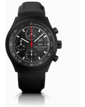 Porsche Design Chronograph 1 – All Numbered Edition Mit Lederband - Schwarz