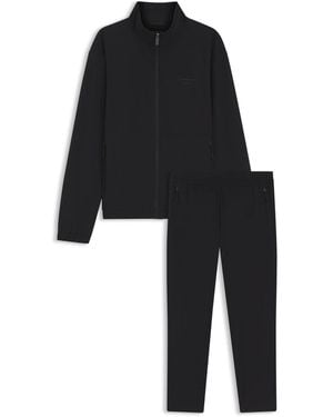 Porsche Lifestyle Woven Graphene‑Look Tracksuit – Porsche X Boss - Black