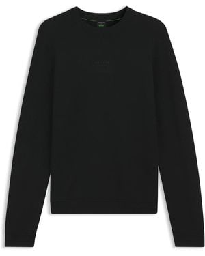 Porsche Design Jumper With Ottoman-Structured Panels - Black