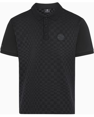 Porsche Lifestyle Jacquard Polo T-Shirt – 911 Spirit 70 - Black