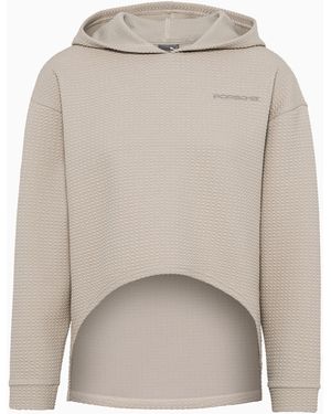 Porsche Lifestyle Textured Hoodie – Yoga Capsule Collection - Grey