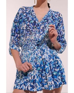 Poupette Short Jumpsuit Azia - Blue