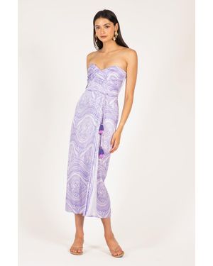 Poupette Long Dress Collina - Purple