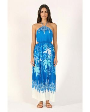 Poupette Long Dress Isore - Blue