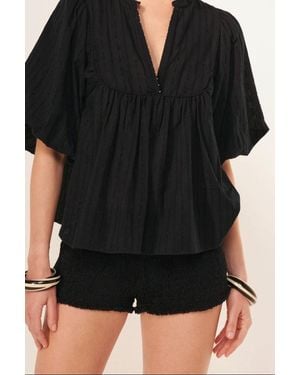 Poupette Blouse Flores - Black