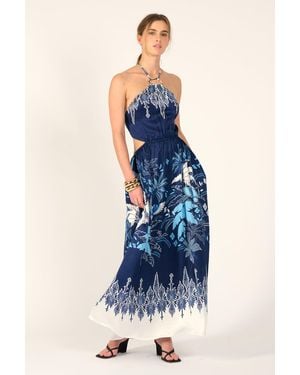 Poupette Long Dress Isore - Blue