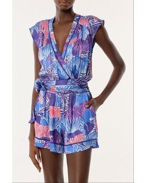 Poupette Short Jumpsuit Anaik - Blue