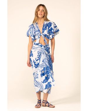 Poupette Long Skirt Uma - Blue