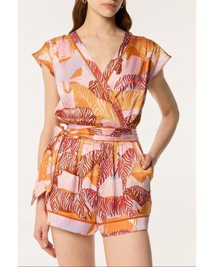 Poupette Short Jumpsuit Anaik - Orange
