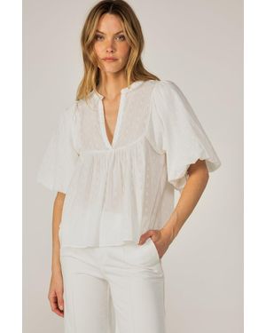 Poupette Blouse Flores - White