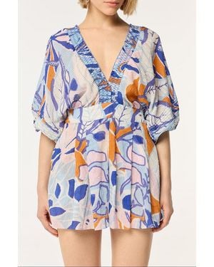 Poupette Short Jumpsuit Chantal - Blue