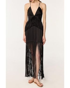 Poupette Long Dress Carmen - Black