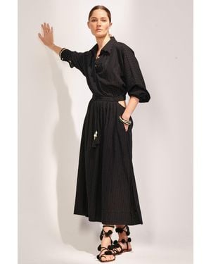 Poupette Long Dress Sunniva - Black
