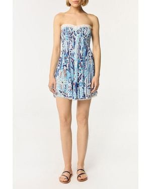 Poupette Bandeau Dress Claire - Blue