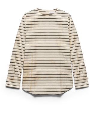 Prada Camisa De Algodón, Hombre, Talla - Blanco