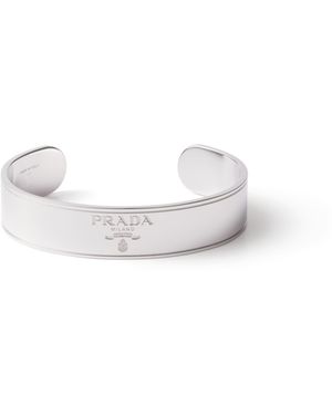 Prada Brazalete Logo Jewels, Hombre, Talla - Blanco