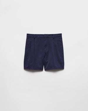 Prada Cotton Bermudas - Blue
