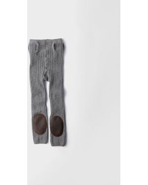 Prada Wool And Cashmere Leggings - Gray