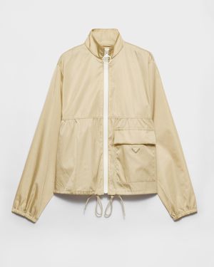 Prada Re-Nylon Blouson Jacket - Natural
