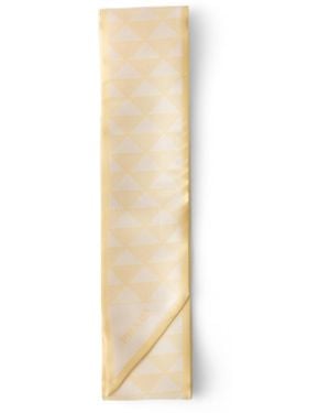 Prada Corbata De Seda Jacquard, Mujer - Blanco