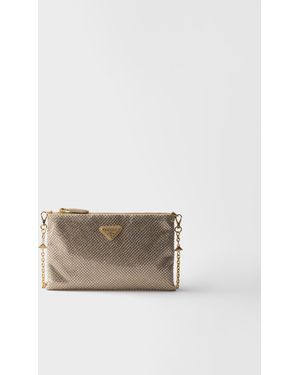 Prada Mini Pochette Con Tracolla - Bianco