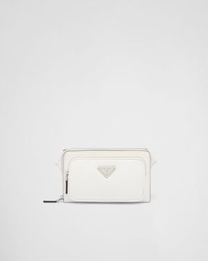 Prada Marsupio In Saffiano - Neutro